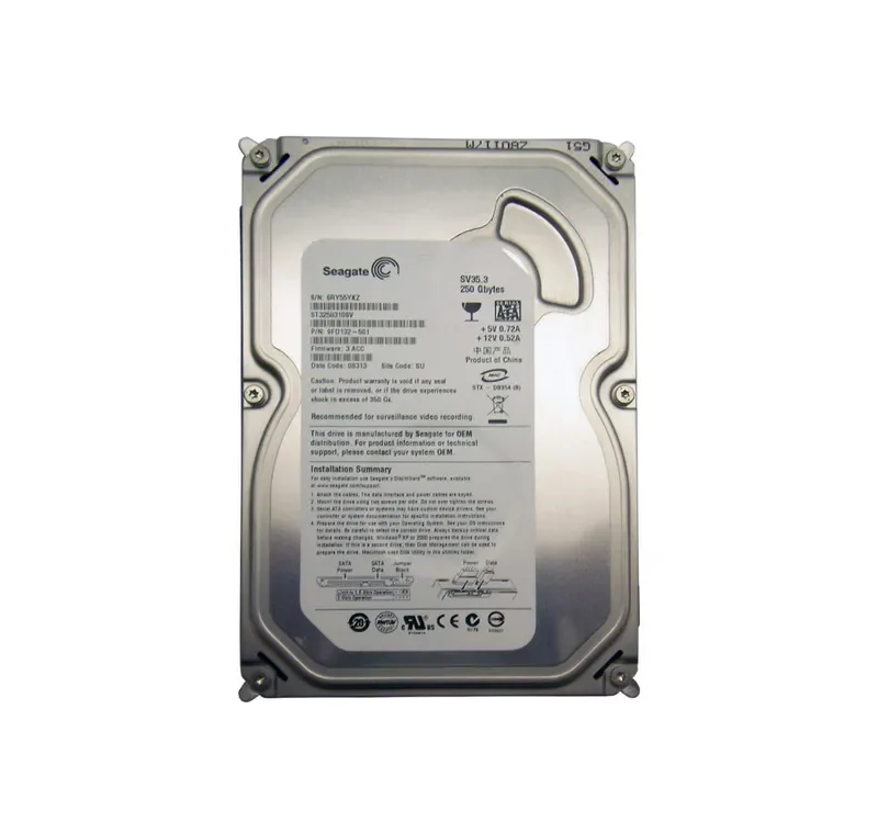 ST3250310SV - Seagate SV35.3 Series 250GB 7200RPM SATA 3Gb/s 8MB Cache 3.5-inch Hard Drive