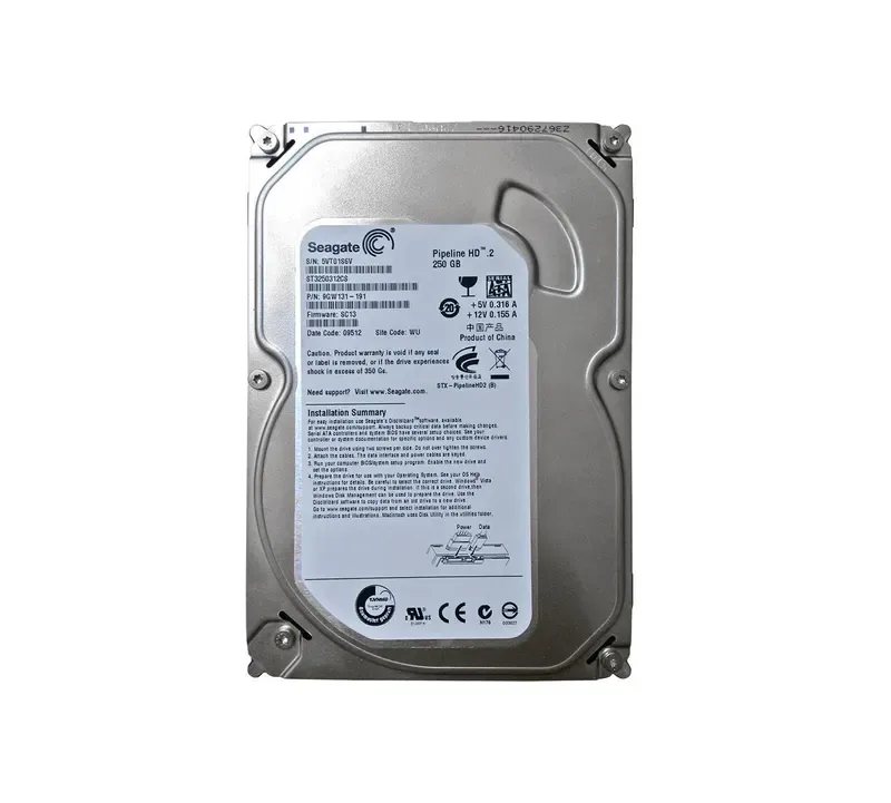 ST3250312CS - Seagate Pipeline 250GB 5900RPM SATA 3Gb/s 8MB Cache 3.5-inch Hard Drive