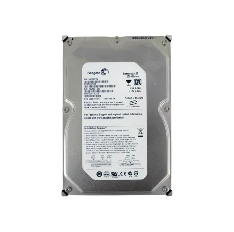 ST3250620NS - Seagate BarraCuda 250GB 7200RPM SATA 3Gb/s 16MB Cache 3.5-inch Hard Drive