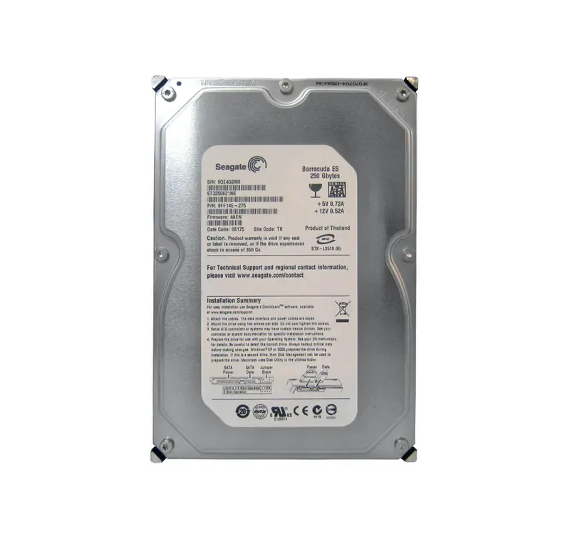 ST3250621NS - Seagate BarraCuda ES 250GB 7200RPM SATA 3Gb/s 16MB Cache 3.5-inch Hard Drive
