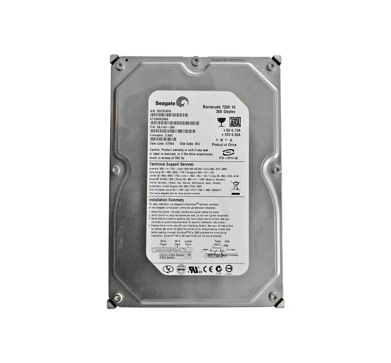 ST3300620AS - Seagate BarraCuda 7200.1 300GB 7200RPM SATA 3Gb/s 16MB Cache 3.5-inch Hard Drive