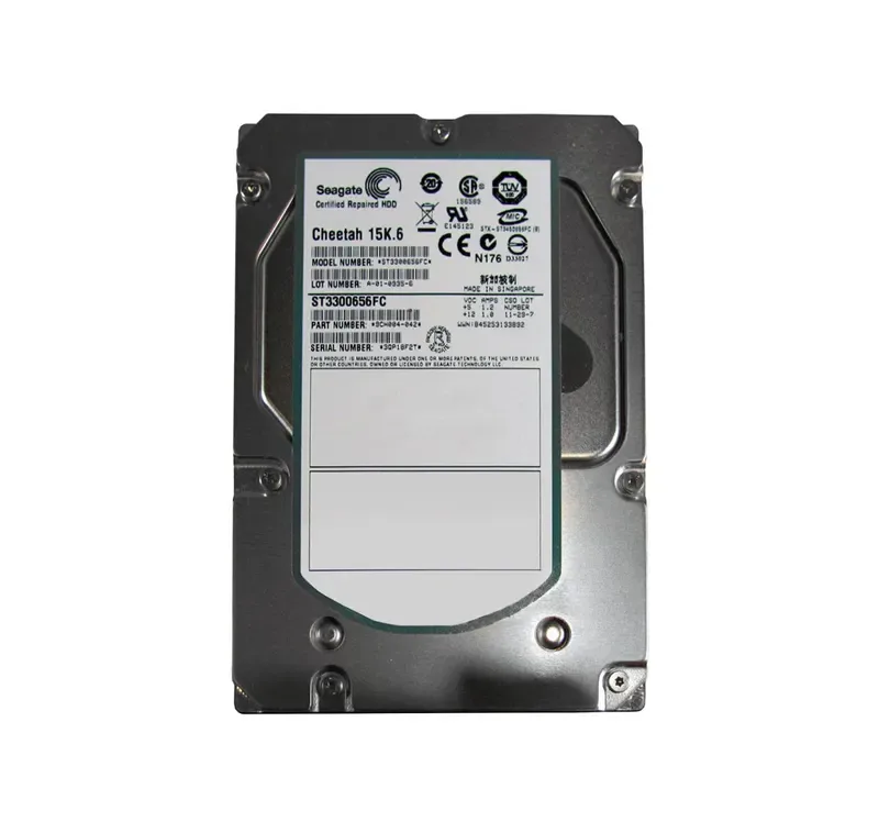ST3300656FC - Seagate Cheetah 15K.6 300GB 15000RPM Fibre Channel 4Gb/s 16MB Cache 3.5-inch Hard Drive