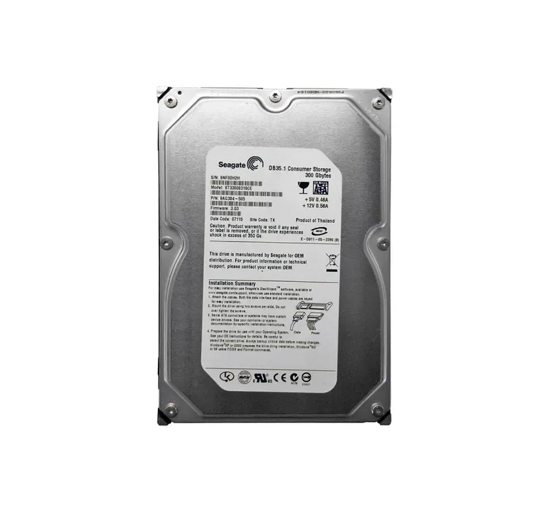 ST3300831SCE - Seagate DB35 Series 300GB 7200RPM SATA 8MB Cache 3.5-inch Hard Drive