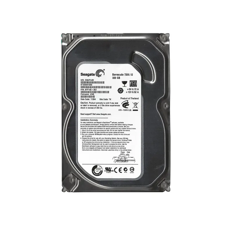 ST3320413AS - Seagate BarraCuda 320GB 7200RPM SATA 6Gb/s 16MB Cache 3.5-inch Hard Drive