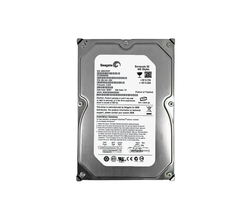 ST3400620NS - Seagate BarraCuda ES 400GB 7200RPM SATA 3Gb/s 16MB Cache 3.5-inch Hard Drive