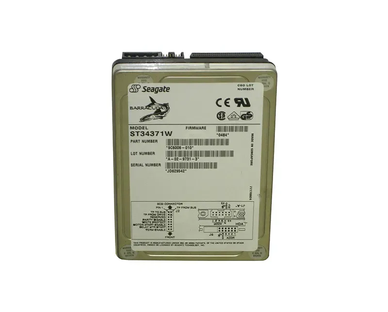 ST34371W - Seagate BarraCuda 4LP 4.2GB 7200RPM Wide Ultra SCSI 68-Pin 512KB Cache 3.5-inch Hard Drive