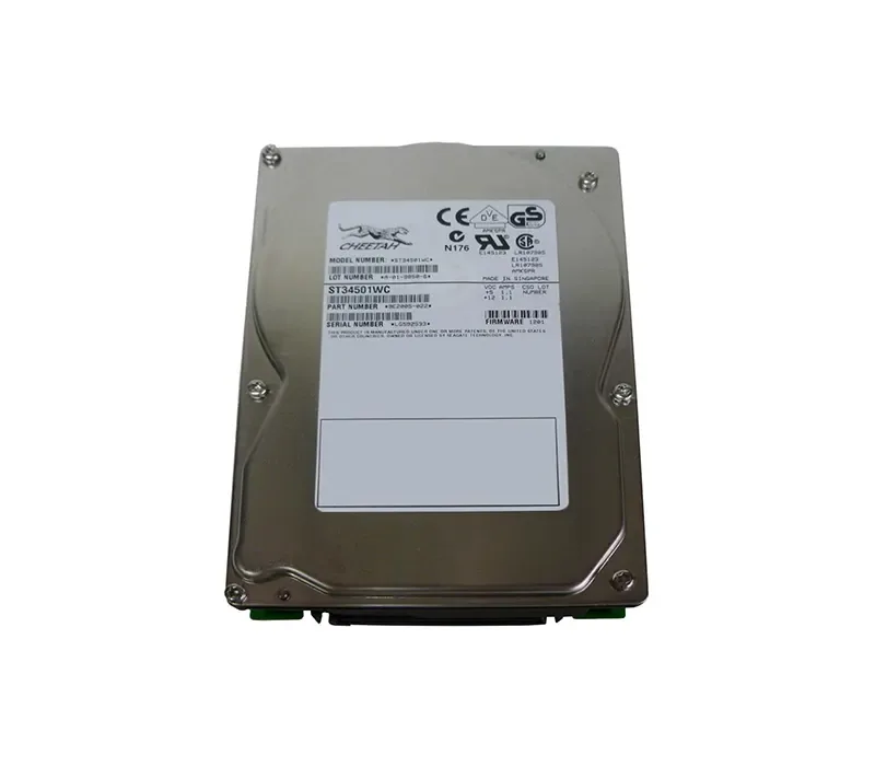 ST34501WC - Seagate Cheetah 4LP 4.55GB 10000RPM Wide Ultra SCSI 80-Pin 512KB Cache 3.5-inch Hard Drive