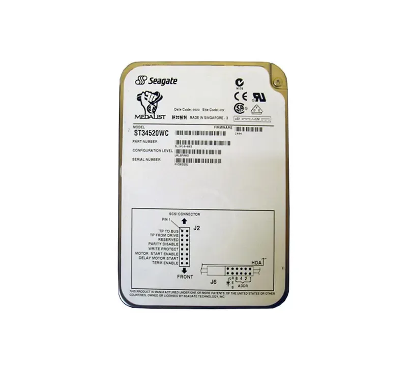 ST34520WC - Seagate Medalist Pro 4520 4.5GB 7200RPM Wide Ultra SCSI 80-Pin 512KB Cache 3.5-inch Hard Drive