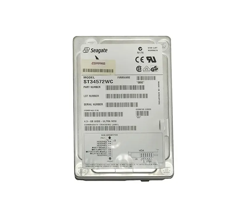 ST34573LW - Seagate BarraCuda 9LP 4.55GB Wide Ultra2 SCSI 7200RPM 512KB Cache 3.5-inch Hard Drive