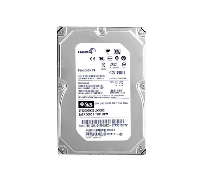 ST35000NSSUN500G - Sun 500GB 7200RPM SATA 3GB/s NCQ 3.5-inch Hard Drive