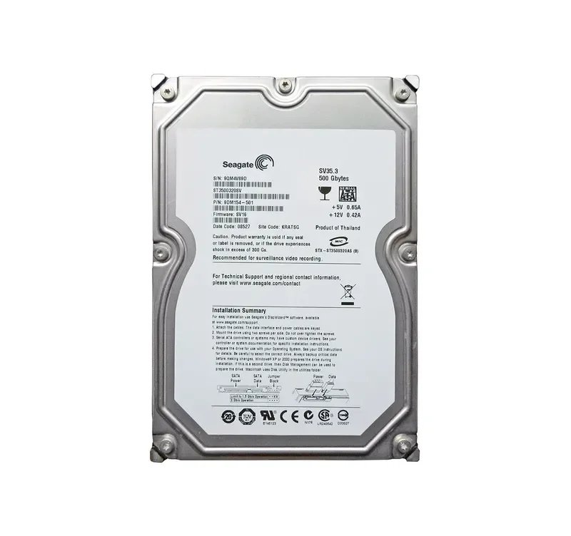 ST3500320SV - Seagate SV35.3 Series 500GB 7200RPM SATA 3Gb/s 32MB Cache 3.5-inch Hard Drive