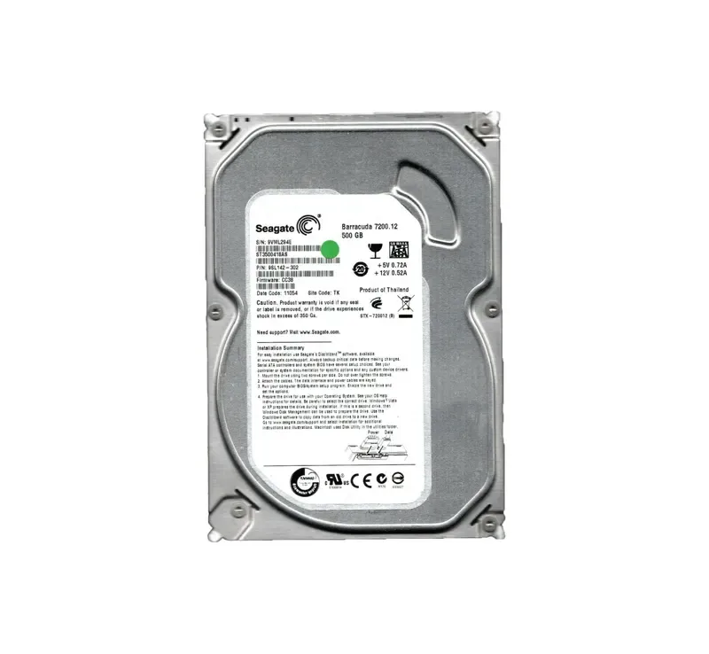 ST3500418AS - Seagate BarraCuda 7200.12 500GB 7200RPM SATA 3Gb/s 16MB Cache 3.5-inch Hard Drive