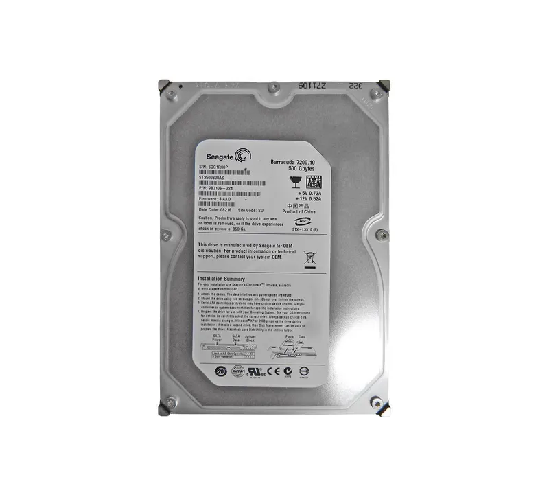 ST3500830AS - Seagate BarraCuda 500GB 7200RPM SATA 3Gb/s 8MB Cache 3.5-inch Hard Drive