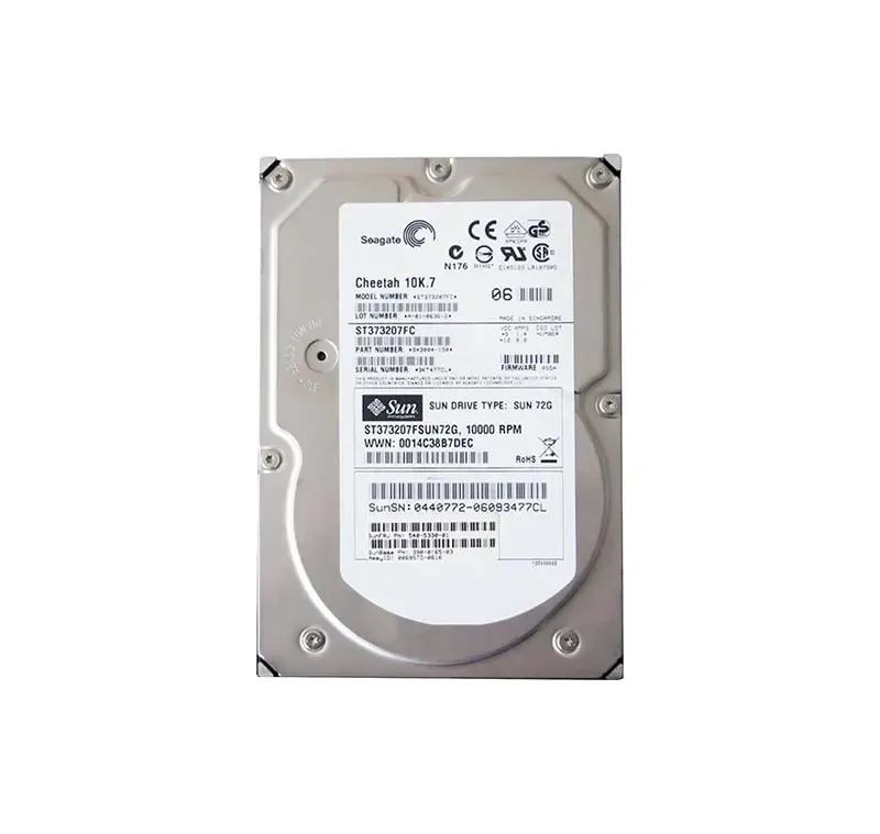ST373207FSUN72G - Sun 72GB 10000RPM Fibre Channel 2Gb/s 8MB Cache 3.5-inch Hard Drive