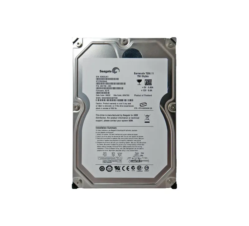 ST3750330AS - Seagate BarraCuda 7200.11 750GB 7200RPM SATA 3Gb/s 32MB Cache 3.5-inch Hard Drive
