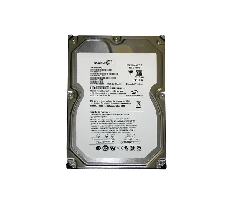 ST3750330NS - Seagate BarraCuda ES.2 750GB 7200RPM SATA 3Gb/s 32MB Cache 3.5-inch Hard Drive