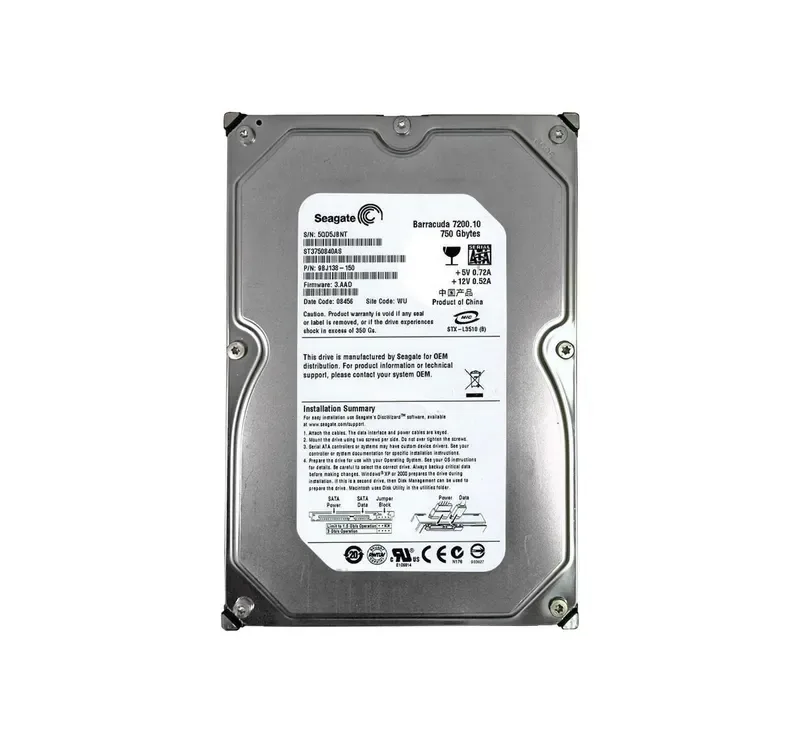 ST3750840AS - Seagate BarraCuda 750GB 7200RPM SATA 3Gb/s 8MB Cache 3.5-inch Hard Drive