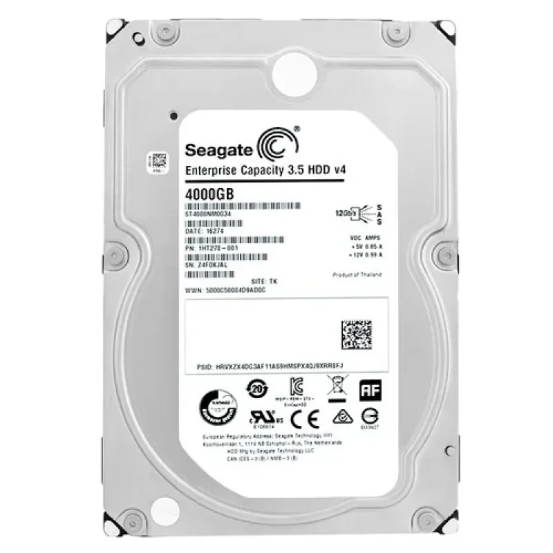 Seagate ST40000NM0034 4TB 7200RPM SAS 12Gb/s 128MB Cache (512e) 3.5-Inch Hard Drive. In Stock