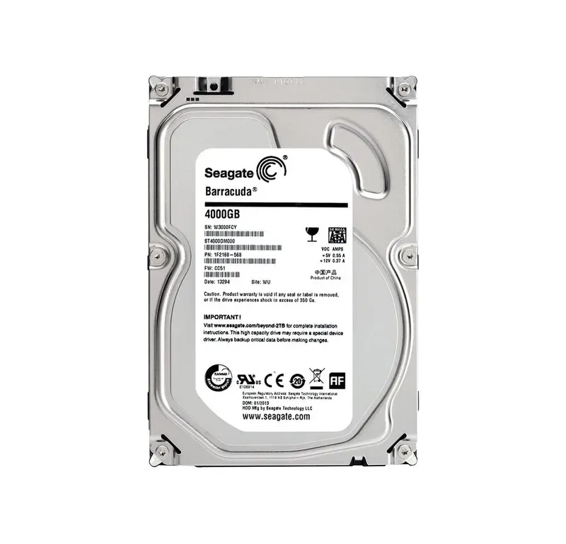 ST4000DM000 - Seagate BarraCuda 4TB 5900RPM SATA 6Gb/s 64MB Cache 3.5-inch Hard Drive