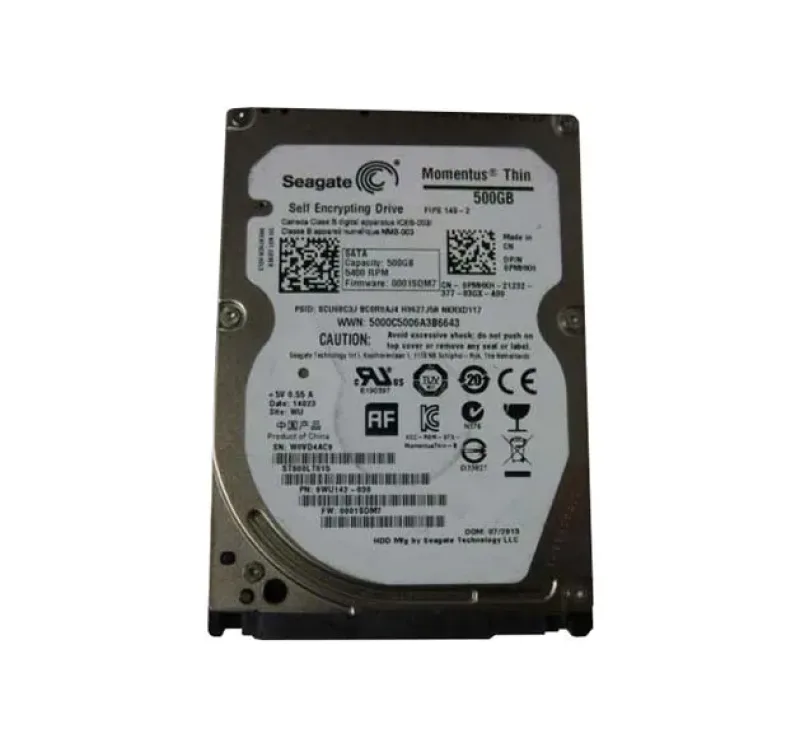 ST500LT015 - Seagate Momentus THIN 500GB 5400RPM 2.5-inch 7MM 16MB Cache SATA 3Gb/s SED Laptop Hard Drive