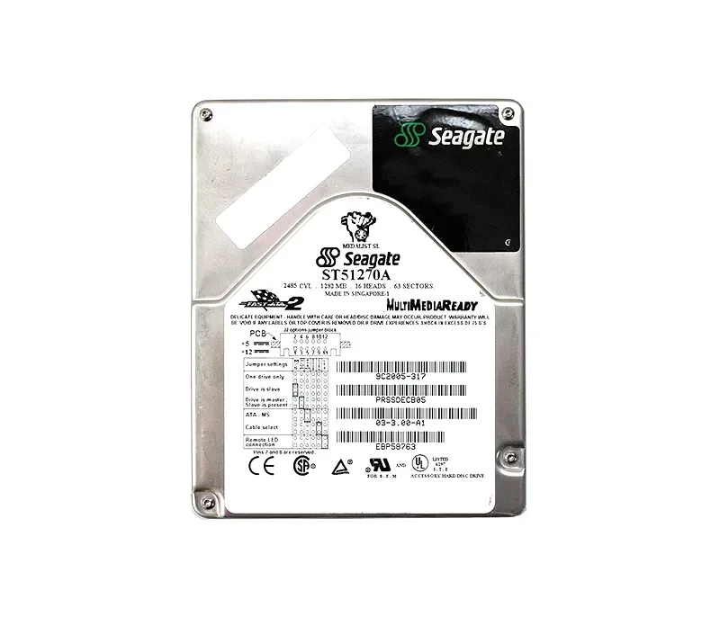 ST51270A - Seagate Medalist 1270SL 1.28GB 5400RPM IDE/ATA 128KB Cache 3.5-inch Hard Drive