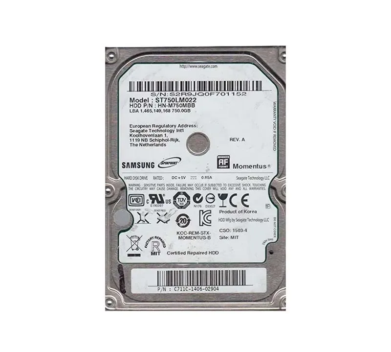 ST750LM022 - Seagate SPinpoint M8 750GB 5400RPM SATA 3Gb/s 8MB Cache 2.5-inch Hard Drive