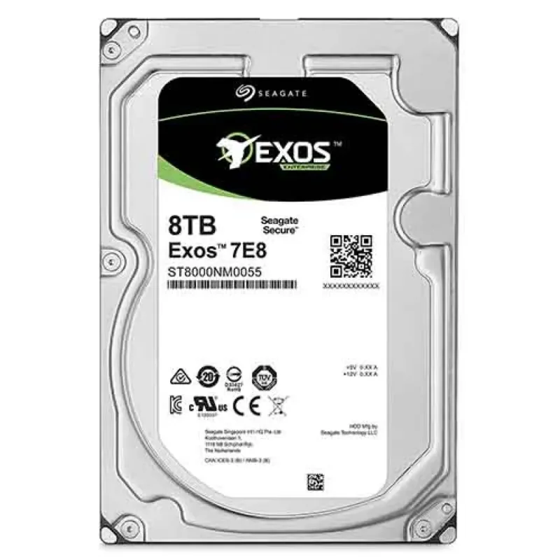 ST8000NM0055 - Seagate Capacity V.5 8TB 7200RPM SATA 6Gb/s 256MB Cache 512e 3.5-inch Hard Drive