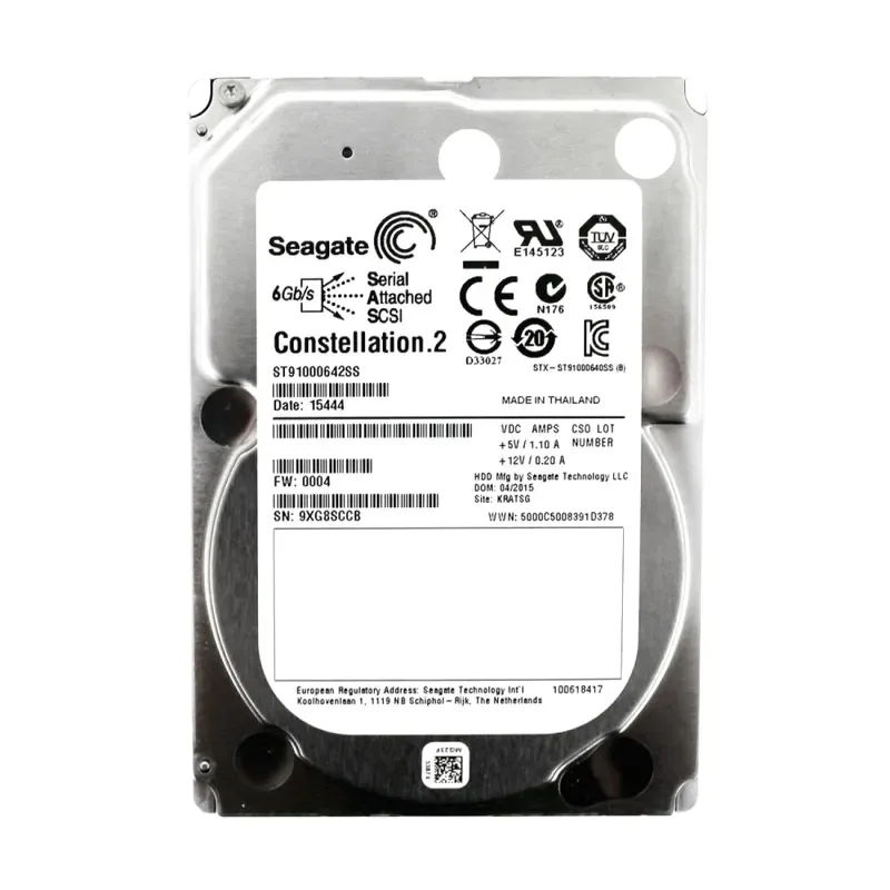ST91000642SS - Seagate Constellation.2 1TB 7200RPM SAS 6Gb/s 64MB Cache 2.5-inch Hard Drive
