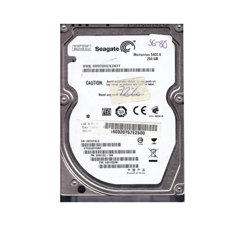 ST9250315AS - Seagate Momentus 250GB 5400RPM SATA 3Gb/s 8MB Cache 2.5-inch Hard Drive