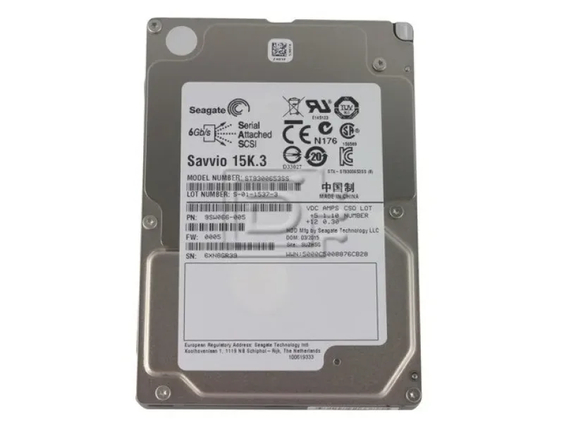 ST9300553SS - Seagate Savvio 300GB 15000RPM SAS 6Gb/s 64MB Cache 2.5-inch Hard Drive