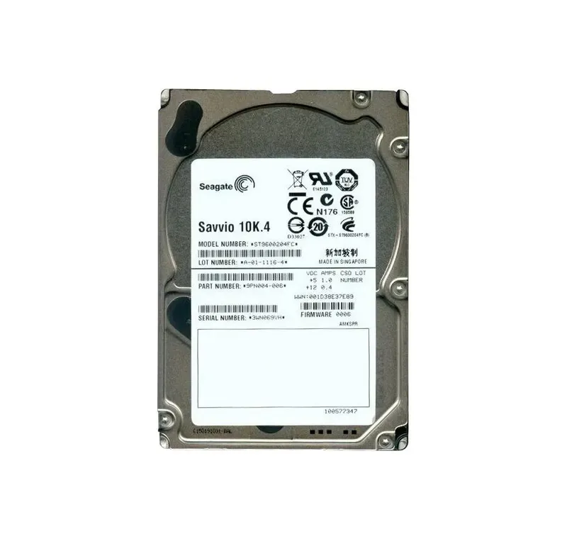 ST9600204FC - Seagate Savvio 600GB 10000RPM 4GB Fibre Channel 16MB Cache 2.5-inch Hard Drive