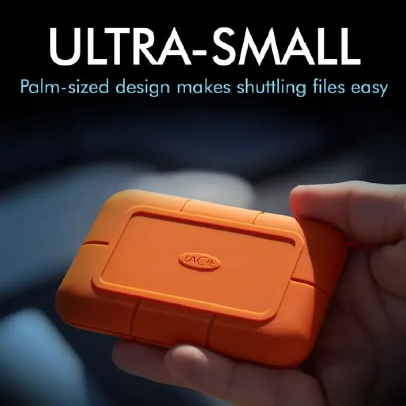 Seagate STHR4000800 LaCie Rugged 4TB USB 3.2 Gen 2 Type-C Max Read Speed 1050MB/s Max Write Speed 1050MB/s External Solid State Drive . In Stock