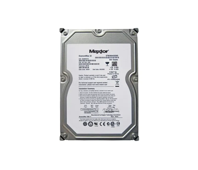STM3500320AS - Seagate DiamondMax 22 500GB 7200RPM SATA 3Gb/s 32MB Cache Hot Swappable 3.5-inch Hard Drive