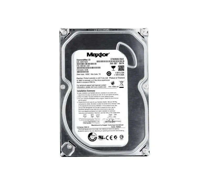 STM3500418AS - Seagate DiamondMax 23 500GB SATA 3Gb/s 7200RPM 16MB Cache Hot Swappable 3.5-inch Hard Drive