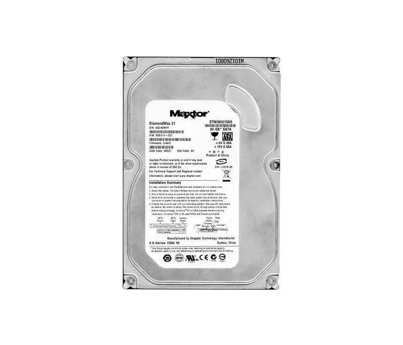 STM380215AS - Seagate DiamondMax 21 80GB 7200RPM SATA 3Gb/s 2MB Cache 3.5-inch Hard Drive
