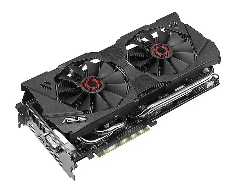 STRIX-GTX980-DC2-4GD - ASUS Nvidia GeForce GTX 980 4GB GDDR5 256-Bit Dual Link DVI-I/ HDMI/ 3x DisplayPort PCI Express 3.0 x16 Video Graphics Card