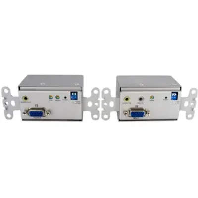 STUTPWALLA - StarTech VGA Wall Plate Video Extender over Cat5 with Audio