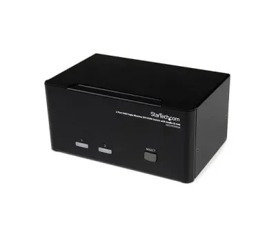 SV231TDVIUA - StarTech 2-Port Triple Monitor DVI KVM Switch with Audio and USB 2.0 Hub