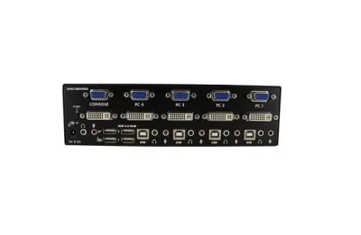 SV431DDVDUA - StarTech 4-Port DVI Dual Monitor KVM Switch with Audio and USB 2.0 Hub