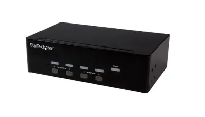 SV431DVGAU2A - StarTech 4-Port Dual VGA KVM Switch With Audio and USB 2.0