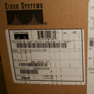 SWISMK9-32 - Cisco Wireless Services Module Software v.3.2 License 1 Module