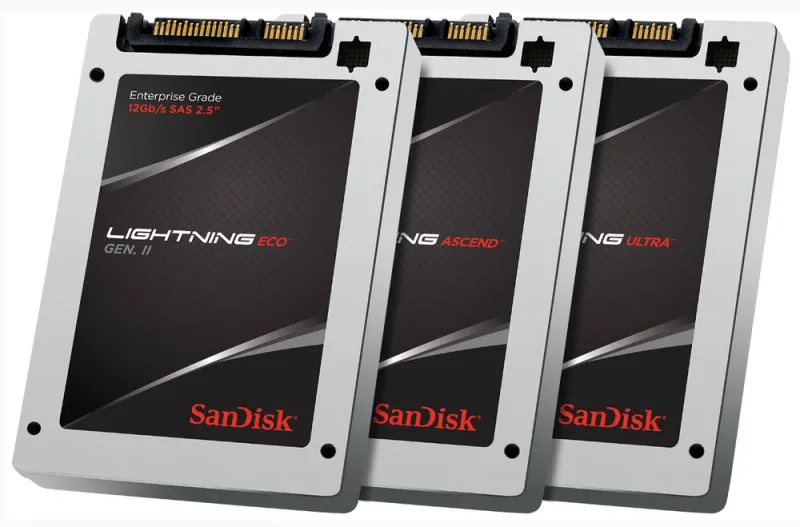 SXKLTK - SanDisk Lightning Gen II Ascend 400GB eMulti-Level Cell SAS 12GB/s 2.5-inch Solid State Drive