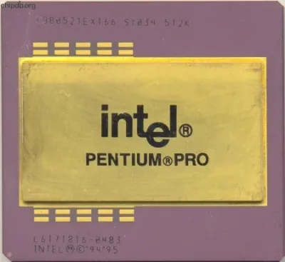 SY034 - Intel Pentium Pro 166MHz 66MHz FSB 512KB L2 Cache Socket CPGA Server Processor