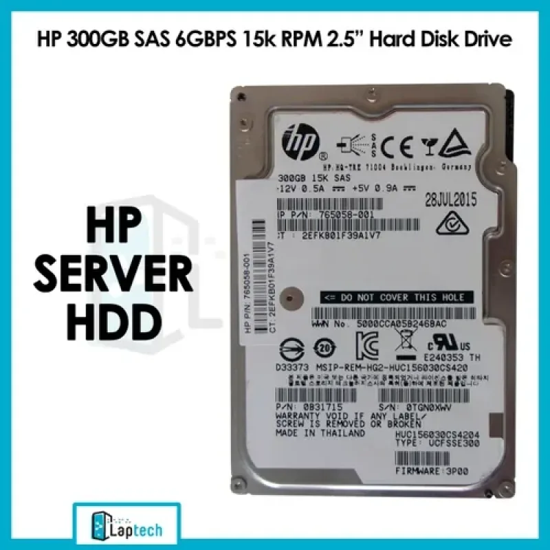 SYJKT0300GBAS15K - HP 300GB 15000RPM SAS 6Gb/s Hot-Swappable 2.5-inch Hard Drive for 3PAR StoreServ 7200