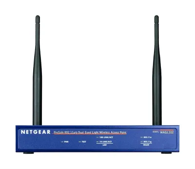 SYN50122 - Netgear ProSafe WAGL102 Dual Band Light Wireless Access Point IEEE 802.11a/b/g 108Mbps 1 x 10/100Base-TX PoE