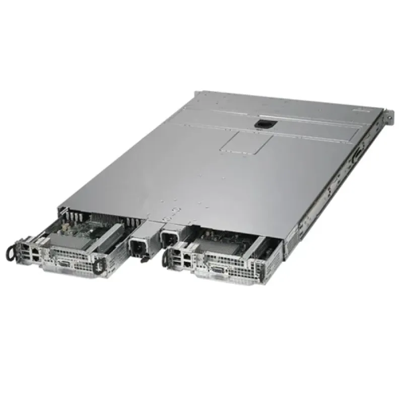 Supermicro SYS-1028TP-DTTR 1U 2-node TwinPro with 4 2.5" SATA3 Drives Per Node. In Stock