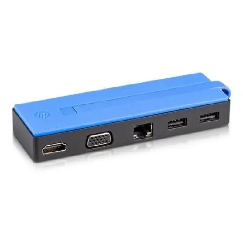 HP T0K29AA#ABA USB-C Travel Dock with VGA/ Ethernet / HDMI and 1x 3.0 / x1 2.0 USB Port for EliteBook Folio 1020 / 1040