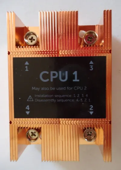 T184N - Dell CPU Heatsink PowerEdge M910 Blade