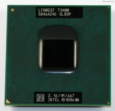 T3400 - Intel Pentium Dual Core 2.16GHz 667MHz FSB 1MB L2 Cache Notebook Processor