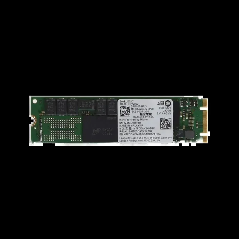 Dell T4MJ3 Dell 0T4MJ3 / T4MJ3 240GB Triple-Level Cell SATA 6Gb/s M.2 2280 Solid State Drive For BOSS Controller